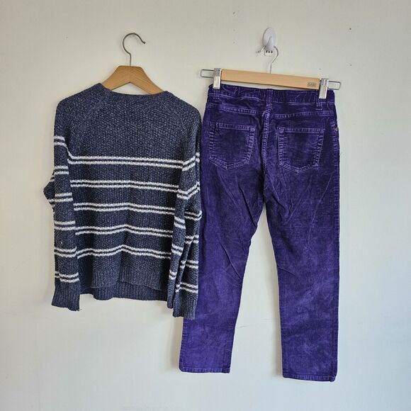 Abercrombie Kids Sweater & L.L. Bean Corduroy Pants Lot, Sizes 7-8yrs EUC - Picture 3 of 8